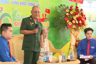 Thế hệ trẻ Bình Dương gặp gỡ, giao lưu với cựu chiến binh Điện Biên 