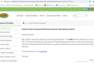 Tổng giám đốc VEAM Phan Phạm Hà bị khởi tố