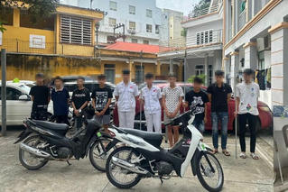 37 thanh, thiếu niên mang hung khí giải quyết mâu thuẫn