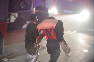 Thông tin về sức khỏe chiến sĩ bị thương khi cứu hỏa ở phố Phó Đức Chính, Hà Nội