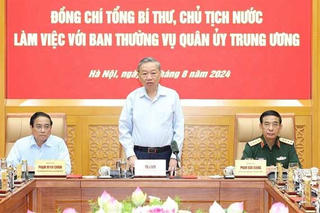 Tổng Bí thư, Chủ tịch nước Tô Lâm làm việc với Ban Thường vụ Quân ủy Trung ương