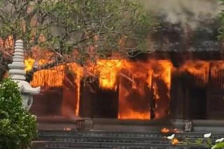 Cháy lớn tại chùa Phổ Quang (Phú Thọ)