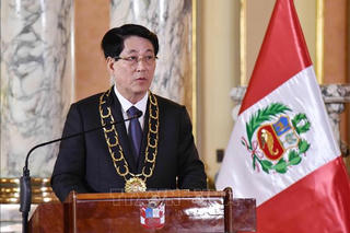 Chủ tịch nước Lương Cường và Tổng thống Peru gặp gỡ báo chí