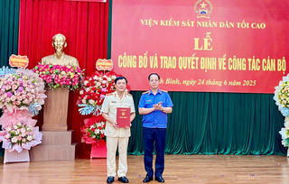 Ông Phạm Ngọc Cảnh giữ chức Viện trưởng Viện Kiểm sát nhân dân tỉnh Ninh Bình mới