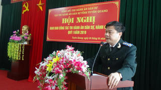 Cục Thi hành án dân sự Tuyên Quang giao ban công tác quý I