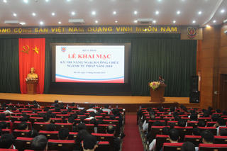 Khai mạc kỳ thi nâng ngạch công chức ngành Tư pháp