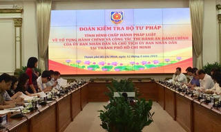 Thứ trưởng Đặng Hoàng Oanh kiểm tra công tác Thi hành án hành chính tại TP HCM