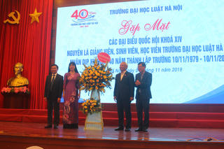 Gặp mặt đại biểu Quốc hội khóa XIV từng giảng dạy, học tập tại  Trường ĐH Luật Hà Nội
