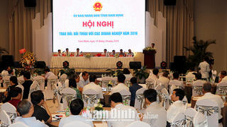 Nam Định: Chú trọng đối thoại, tháo gỡ khó khăn cho doanh nghiệp