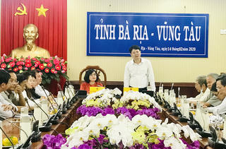 Thứ trưởng Đặng Hoàng Oanh, Nguyễn Thanh Tịnh làm việc với tỉnh Bà Rịa Vũng Tàu