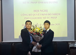 Sở Tư pháp Hải Dương có tân Phó Giám đốc