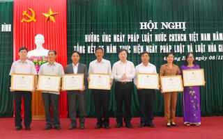 Quảng Bình thực hiện hòa giải cơ sở thành công 85% số vụ việc