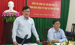 Kiểm tra công tác trợ giúp pháp lý trong hoạt động tố tụng tại tỉnh Đắk Nông