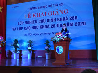 Trường ĐH Luật Hà Nội: Khai giảng lớp nghiên cứu sinh và lớp cao học đợt 2 năm 2020
