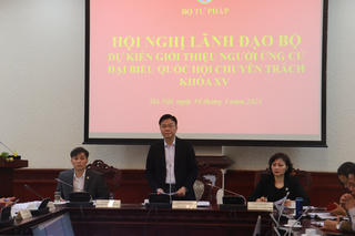 Bộ Tư pháp giới thiệu người ứng cử ĐBQH chuyên trách khóa XV