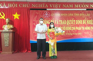 Công bố Quyết định bổ nhiệm Giám đốc Sở Tư pháp Đắk Lắk