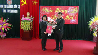 Tuyên Quang: Trao quyết định bổ nhiệm chức vụ Chánh Văn phòng Cục THADS