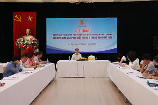 Tiếp tục nâng hạng Chỉ số cải thiện chất lượng các quy định của pháp luật