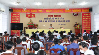 Bộ trưởng Bộ Tư pháp Lê Thành Long tiếp xúc cử tri Kiên Giang