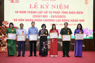 Kỷ niệm 40 năm Ngày thành lập Sở Tư pháp Điện Biên
