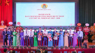Ra mắt Ban Chấp hành Công đoàn Bộ Tư pháp nhiệm kỳ 2023 - 2028