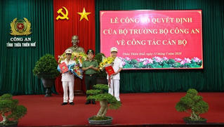 Bổ nhiệm 2 Phó Giám đốc Công an tỉnh Thừa Thiên Huế