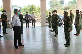 Lãnh đạo tỉnh Đồng Tháp thăm hỏi, động viên lực lượng làm nhiệm vụ tại khu cách ly