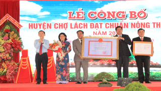 Huyện đầu tiên của Bến Tre được công nhận đạt chuẩn nông thôn mới năm 2020