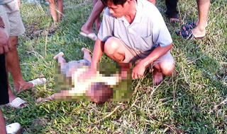 Xót lòng hai cháu bé con chú con bác đuối nước dưới ruộng