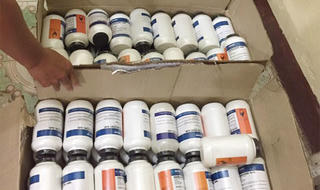 Phát hiện hơn 100kg chất liệu chế tạo thuốc nổ  trên xe khách