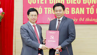 Bí thư huyện ủy làm Phó Trưởng ban Tổ chức Tỉnh ủy Nghệ An