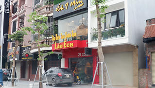 Xử phạt quán lẩu ếch bất chấp lệnh cấm đóng tầng 1 cho khách nhậu tầng 3