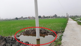 Công an vào cuộc vụ 2 bé đuối nước tại hố chôn cột điện thi công dở