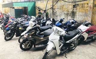 Triệt phá ổ nhóm trộm xe máy giấu trong bệnh viện và phòng trọ