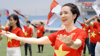 "Nữ hoàng wushu" Thúy Hiền hát cổ vũ SEA Games 31