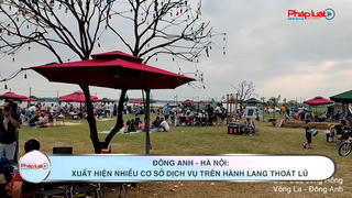 Đông Anh, Hà Nội: Xuất hiện nhiều cơ sở dịch vụ trên hành lang thoát lũ sông Hồng