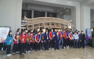 Các tuyển bóng đá nam tham dự SEA Games 31 có mặt tại Nam Định, chuẩn bị tích cực cho giải đấu