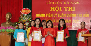 Hội thi Giảng viên lý luận chính trị giỏi tỉnh Hà Nam năm 2022