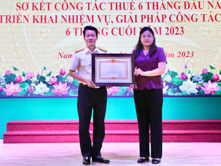 Cục Thuế tỉnh Nam Định có 4 khoản thu vượt dự toán Trung ương giao