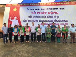 Huyện Nậm Nhùn (Lai Châu): Trồng hơn 1.000 cây quế trong ngày đầu tổ chức lễ ra quân trồng rừng năm 2022 