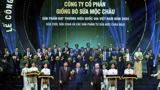 Mộc Châu Milk vinh dự được công nhận Thương hiệu Quốc gia Việt Nam 2024