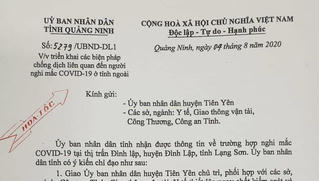 Có ca nghi mắc Covid-19 ở Lạng Sơn, Quảng Ninh ra công văn hỏa tốc, lập chốt ngay trong đêm