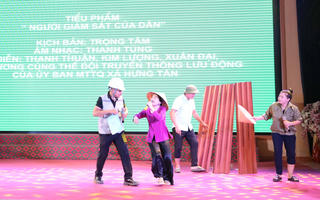 Sôi nổi Hội thi Ban giám sát đầu tư của cộng đồng giỏi ở Nghệ An