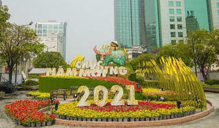 Đường hoa Nguyễn Huệ lần thứ 19 mang chủ đề "Xuân quê hương - Ấm tình nhân ái"