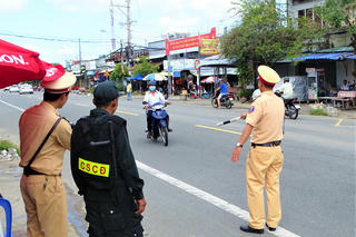Đảm bảo trật tự, an toàn giao thông dịp Tết nơi cực Nam của Tổ quốc