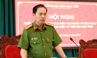 Triển khai cao điểm thu nhận, kích hoạt tài khoản định danh điện tử tại Bạc Liêu