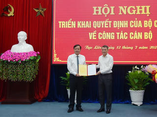 Ông Huỳnh Quốc Việt giữ chức Phó Bí thư Tỉnh ủy Bạc Liêu