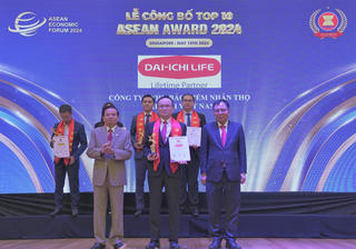 Dai-ichi Life Việt Nam vinh dự nhận danh hiệu 'Top 10 Doanh nghiệp Tiêu biểu ASEAN 2024'
