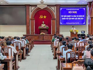 Tây Ninh: Tập huấn công tác đánh giá chuẩn tiếp cận pháp luật năm 2024