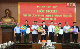 Thái  Bình bổ sung 3 Ủy viên Ban Thường vụ Tỉnh ủy